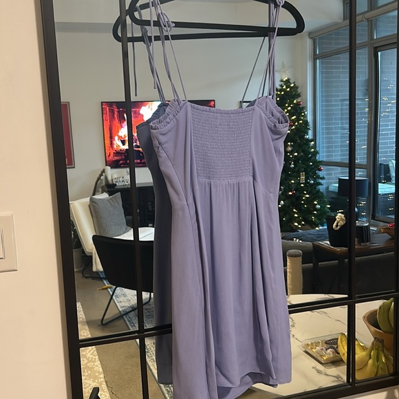 Lilac Aritizia Wilfred Mini Dress size 8 - Picture 4 of 5